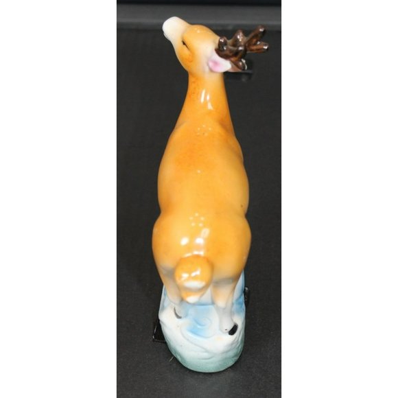 Vintage Porcelain Fallow Deer Buck with Horns Figurine - Picture 4 of 8